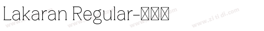 Lakaran Regular字体转换